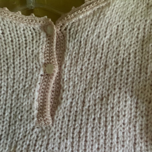 Elegant Pink Floral Knit Kids Dress - Picture 4 of 4